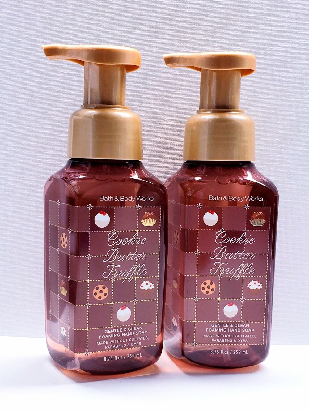 Bath & Body Works COOKIE BUTTER TRUFFLE Gentle Foaming Hand Soap, 8.75 oz -2 pcs